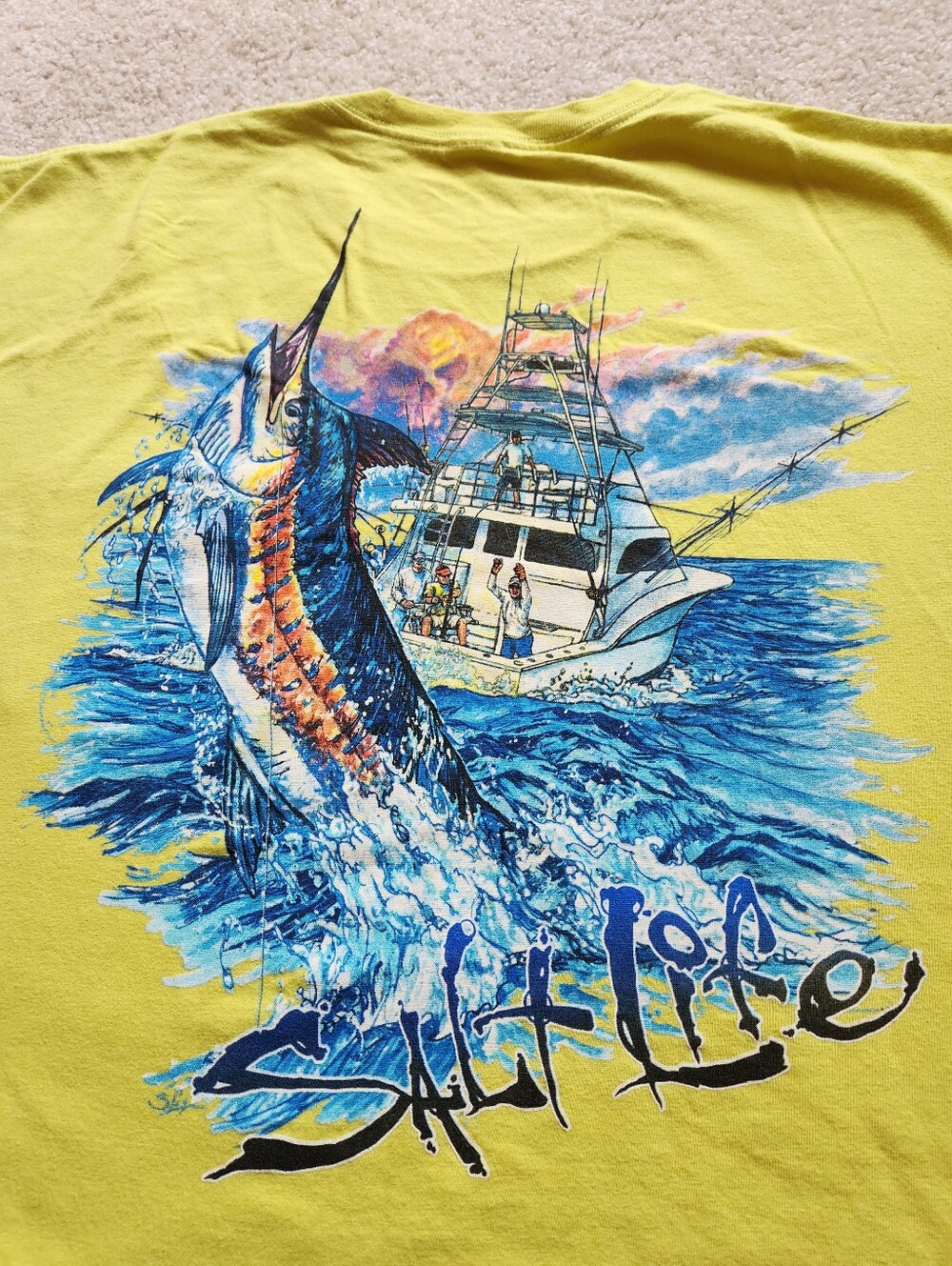 SALT LIFE MARGARITA "BLUE STORM" S/S POCKET T-SHIRT MEN'S XL